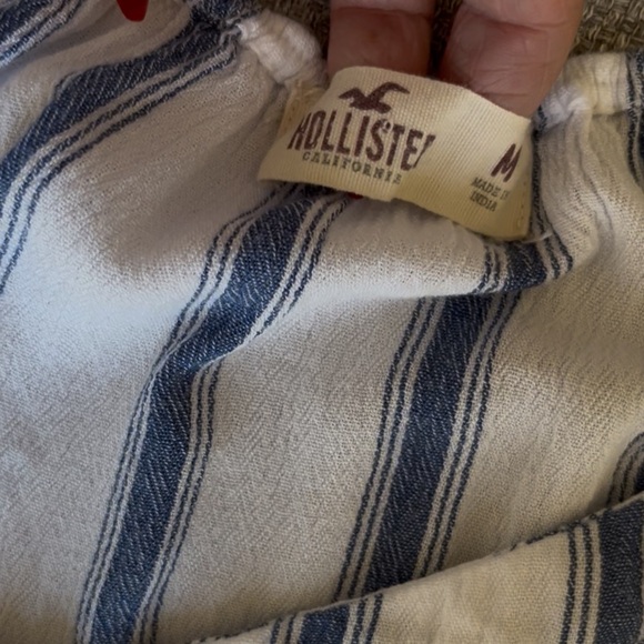 Hollister Blue and White Striped Blouse - Picture 9 of 11